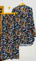 Blue flowery theme