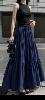 Dark blue skirt