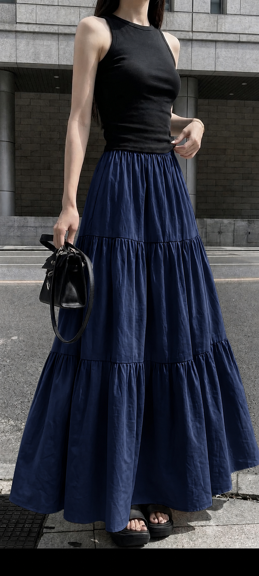 Dark blue skirt