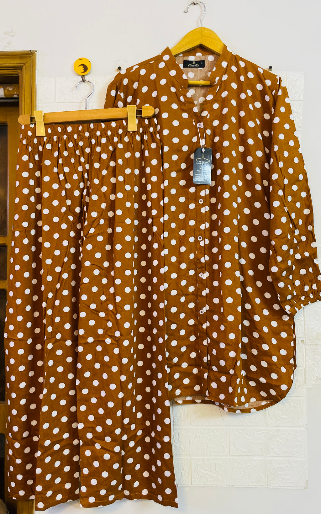 Mustard polka dots