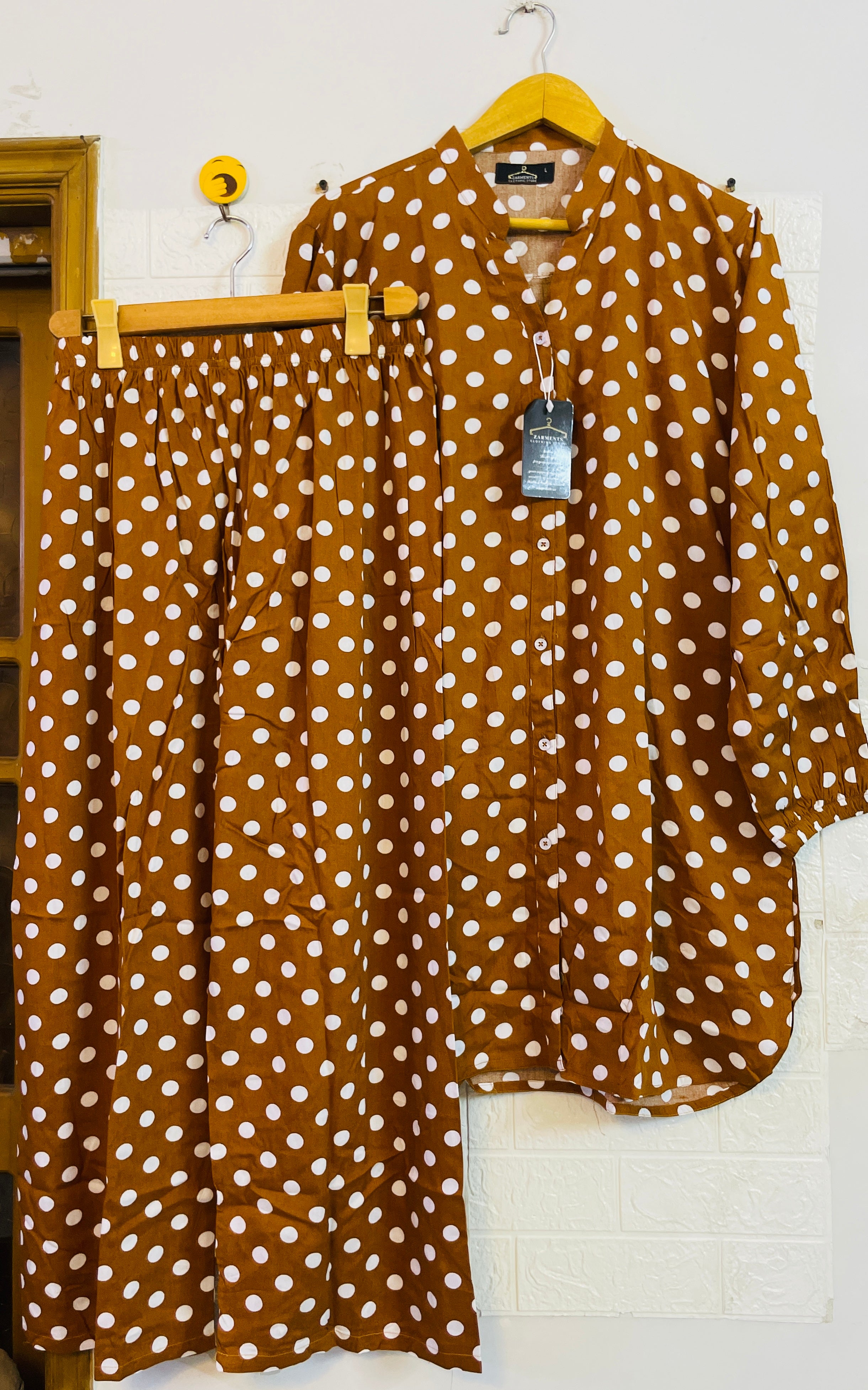 Mustard polka dots