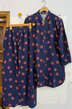 Restocking blue polka dots