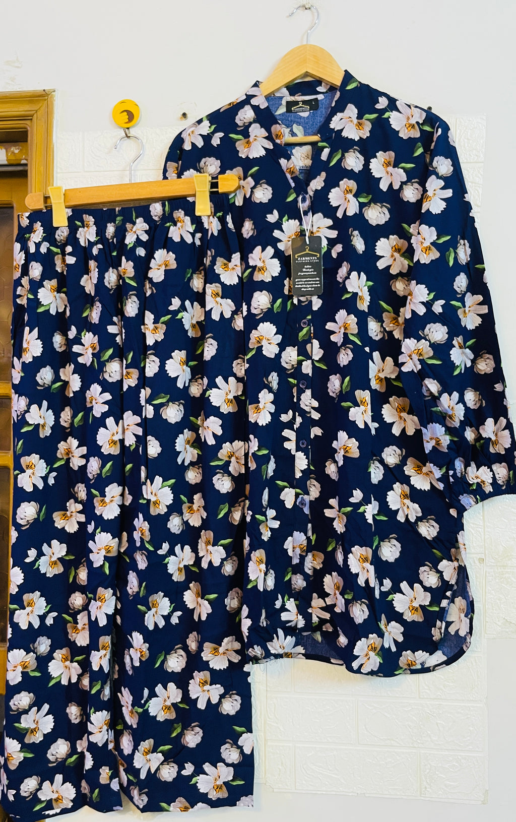 Navy blue flowers