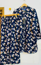 Navy blue flowers