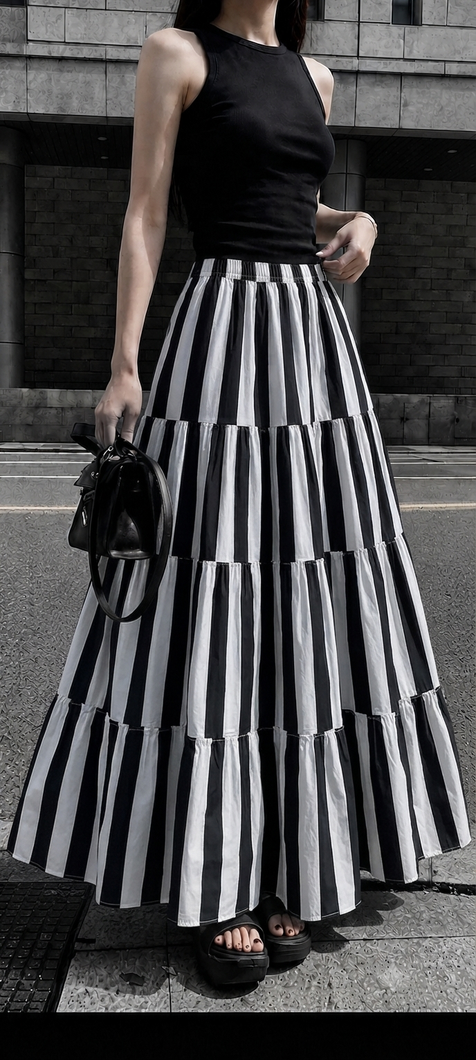 Checker  skirt