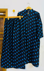 Blue polka dots