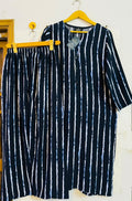 Cinematic navy striped
