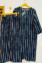 Cinematic navy striped