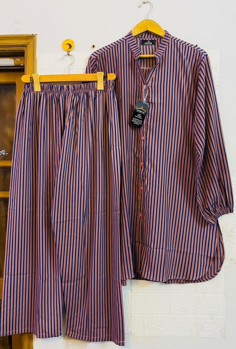 Blue pink stripes