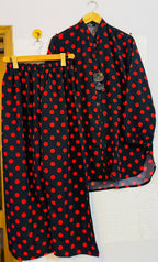 Red polka dots