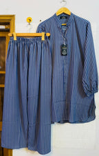 Navy blue stripes