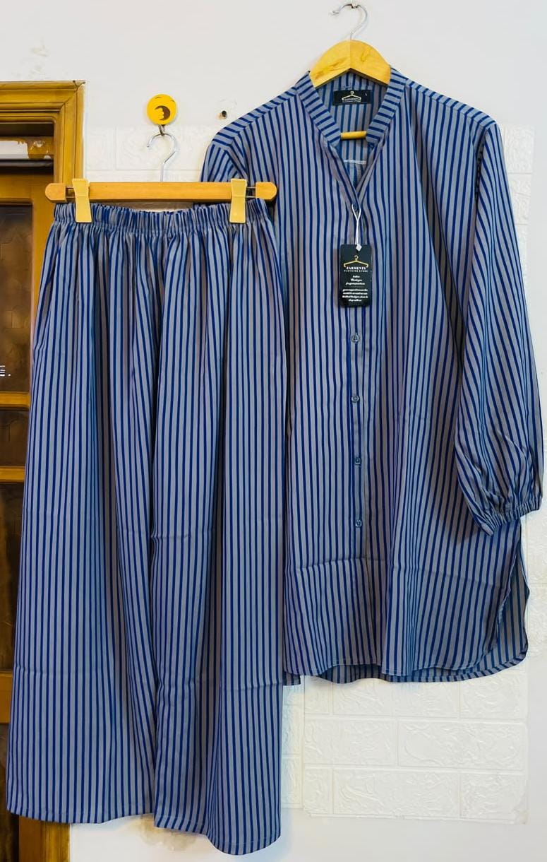Navy blue stripes