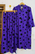 Asthetic purple polka dots