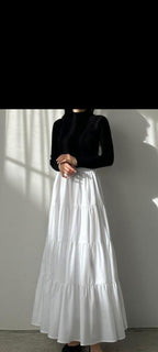 White skirt