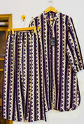 Aztec purple stripes
