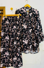 Ditsy black floral